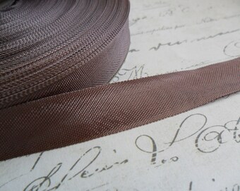 Milk Chocolate Vintage seam binding ribbon