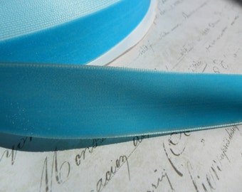7/8 inch Gift Box Blue Blue Velvet Ribbon