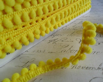 Lemon Yellow Baby Pom Pom Trim