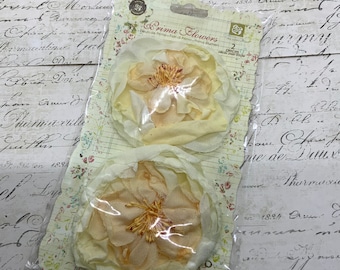 Pretty Prima Flowers Set of 2 Ligth Buttercup Blooms