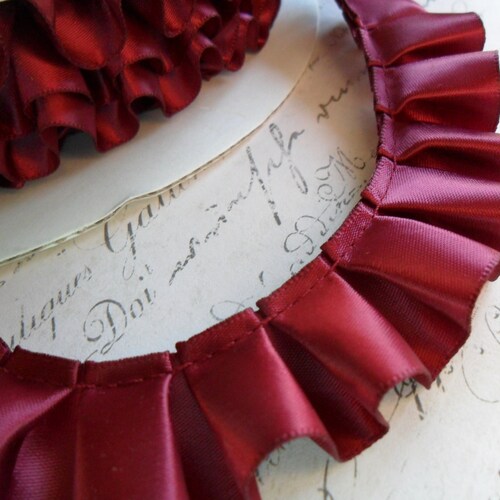 Baby Pink Satin Box Pleat Ruffle 7/8 Wide Ribbon Trim - Etsy