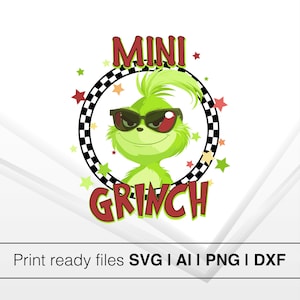 Piccolo Grinch/ Papà Mamma Grinch/ Famiglia Grinch SVG/ Grinch SVG/ Squadra Grinch SVG/ Grinch di Natale/ Faccia da Crinch SVG/ Grinch Mini/