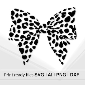 Leopard Print Bow | Animal Print Design | Decorative Bow Clipart | DIY Craft Project | Instant Download