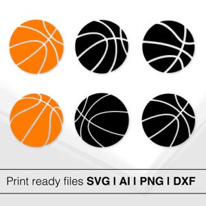 Basketball SVG | Instant Download | Basketball Clipart | Basketball Cut Files | Cricut Files | Silhouette Cameo | Basketball Outline