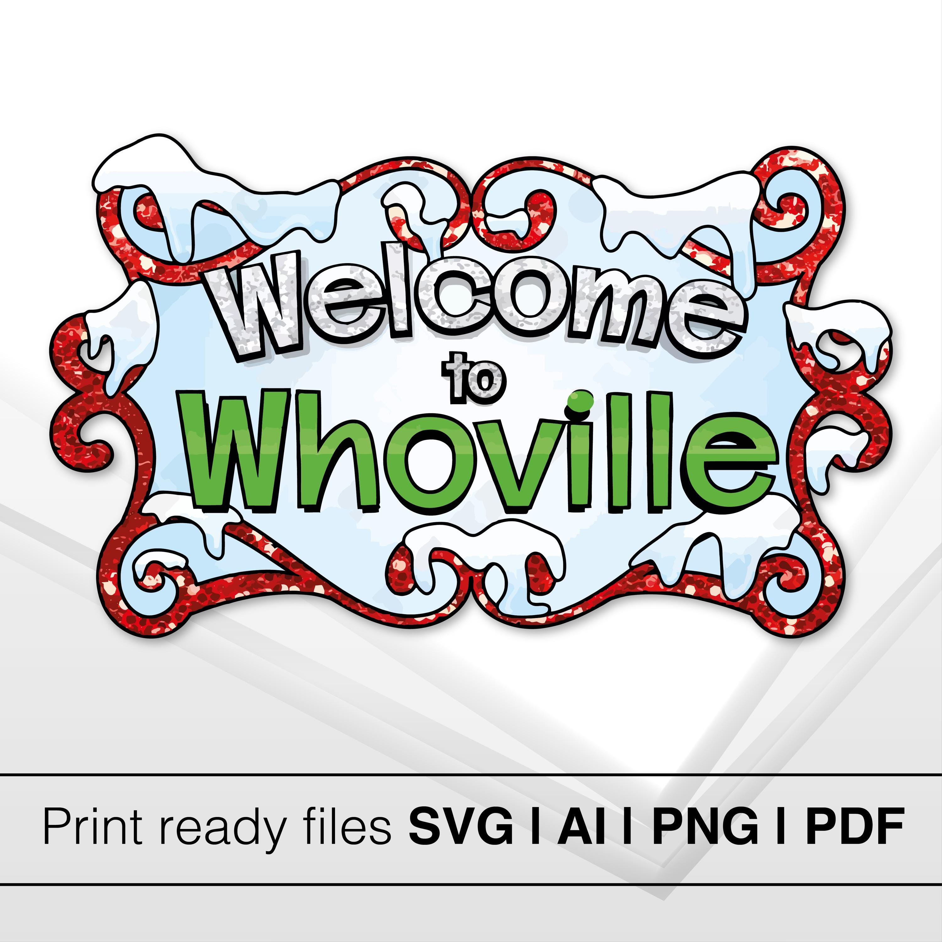 Whoville Sign Templates Merry Grinchmas Stink Stank Stunk Design