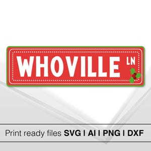 Grinch-bordpaal en borden SVG| Whoville Yard-bord SVG |  Grinch-SVG| Grinch gezicht Svg | Vrolijke Grinchmas-svg|