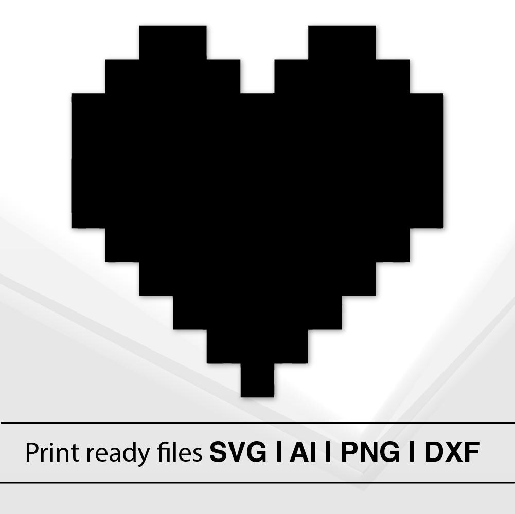 Pixelated heart art Österreich