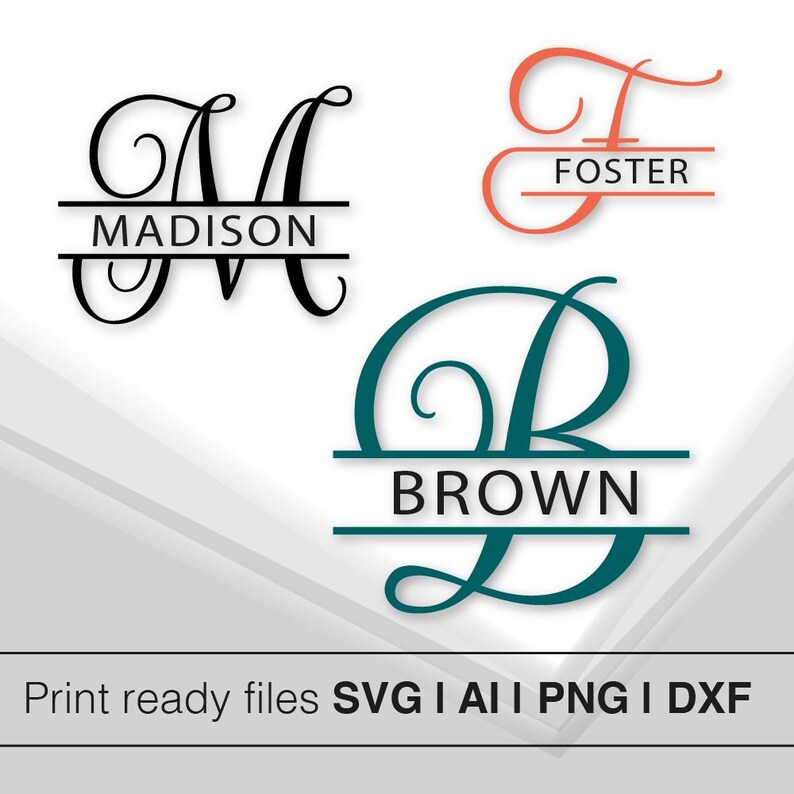First Letters Svg Alphabet SVG Calligraphy Alphabet Design | Initial Monogram SVG for ...