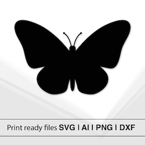 Butterfly Silhouette | Butterfly SVG | Butterfly Cut File | Cricut Cutting File | Butterfly Clipart | Printable Butterfly | Instant Download