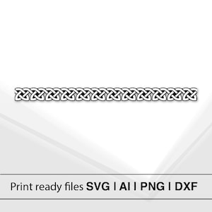 Celtic Knot Design | Instant Download | Celtic Pattern SVG | Knot Design PNG | Decorative Trim | DIY Craft | Laser Cut Design