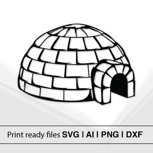 Igloo SVG | Arctic Igloo Art | Igloo Clipart | Igloo Cricut | Igloo Silhouette | Igloo Cut File | Arctic SVG | Igloo Decal