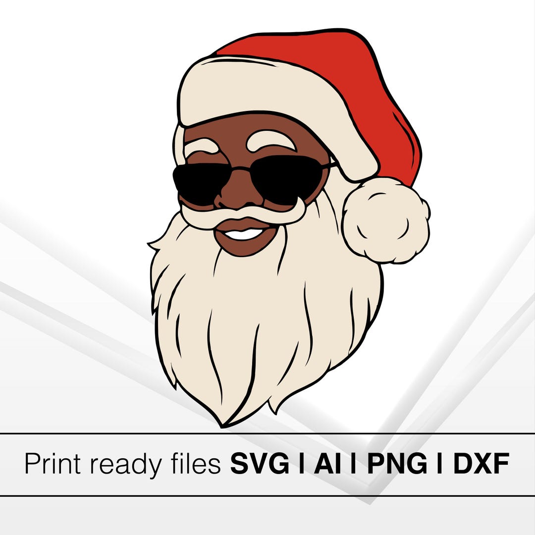 Red Santa Claus Svg Png, Vintage Red Santa Claus Svg, Retro Red Santa ...