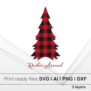 Christmas Tree SVG, VG Designs, Festive Tree Svg, Christmas Tree PNG, Digital Files, Compatible with Cricut, Silhouette, and dxf