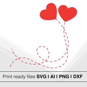 Double Heart Vector Design | Instant Download | Romantic Heart SVG | Valentine Day SVG | Minimalist Heart Clipart | Love Heart Bundle