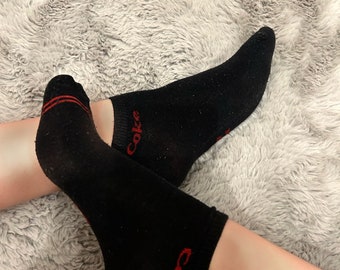 getragene Socken Größe 38 schwarz grau