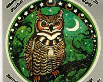 Owl Window Sticker double sided