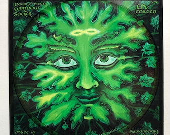 Greenman Window Sticker double sided
