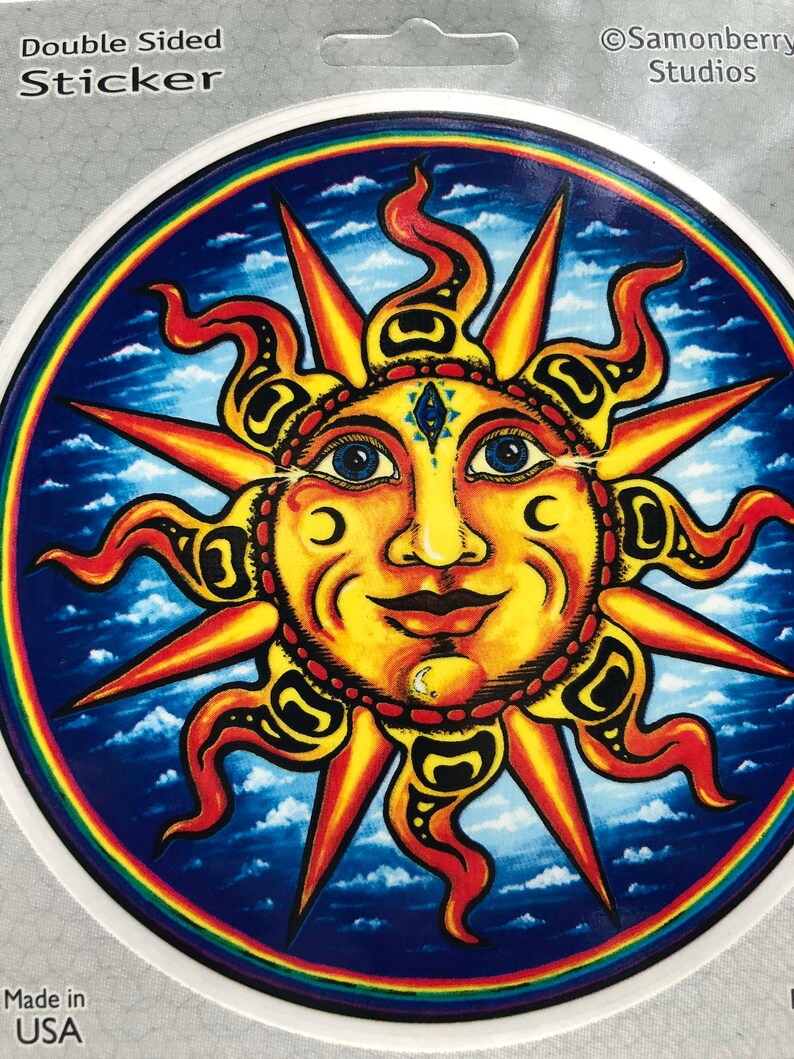 Sun Eye Sticker Sun Window Sticker Double Sided - Etsy