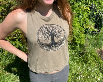 Tree of Life Bella Flow Crop Tank FREE SHIPPING