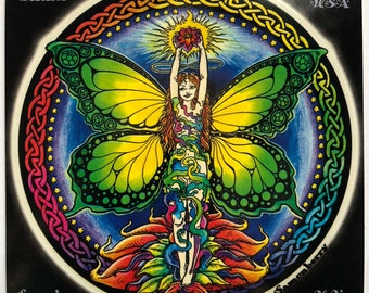 Lotus Fairy Window Sticker double sided