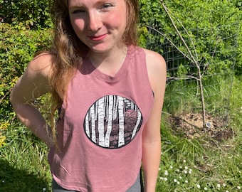 Aspen Cabin Bella Flow Crop Tank