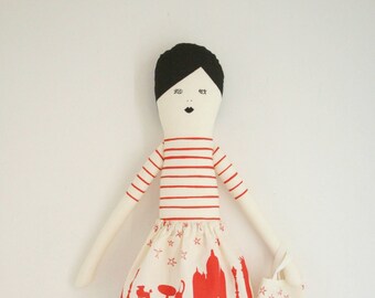 I love Paris doll red diy kit