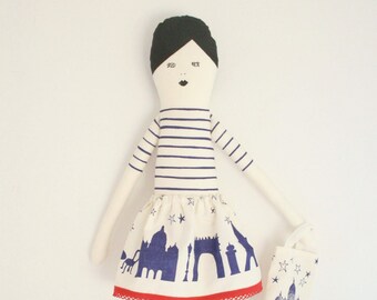 I love Paris doll Kit blue