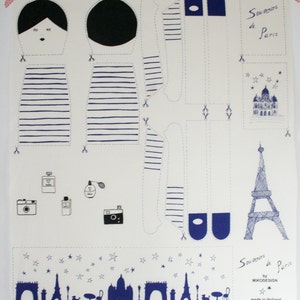 I love Paris doll Kit blue image 2