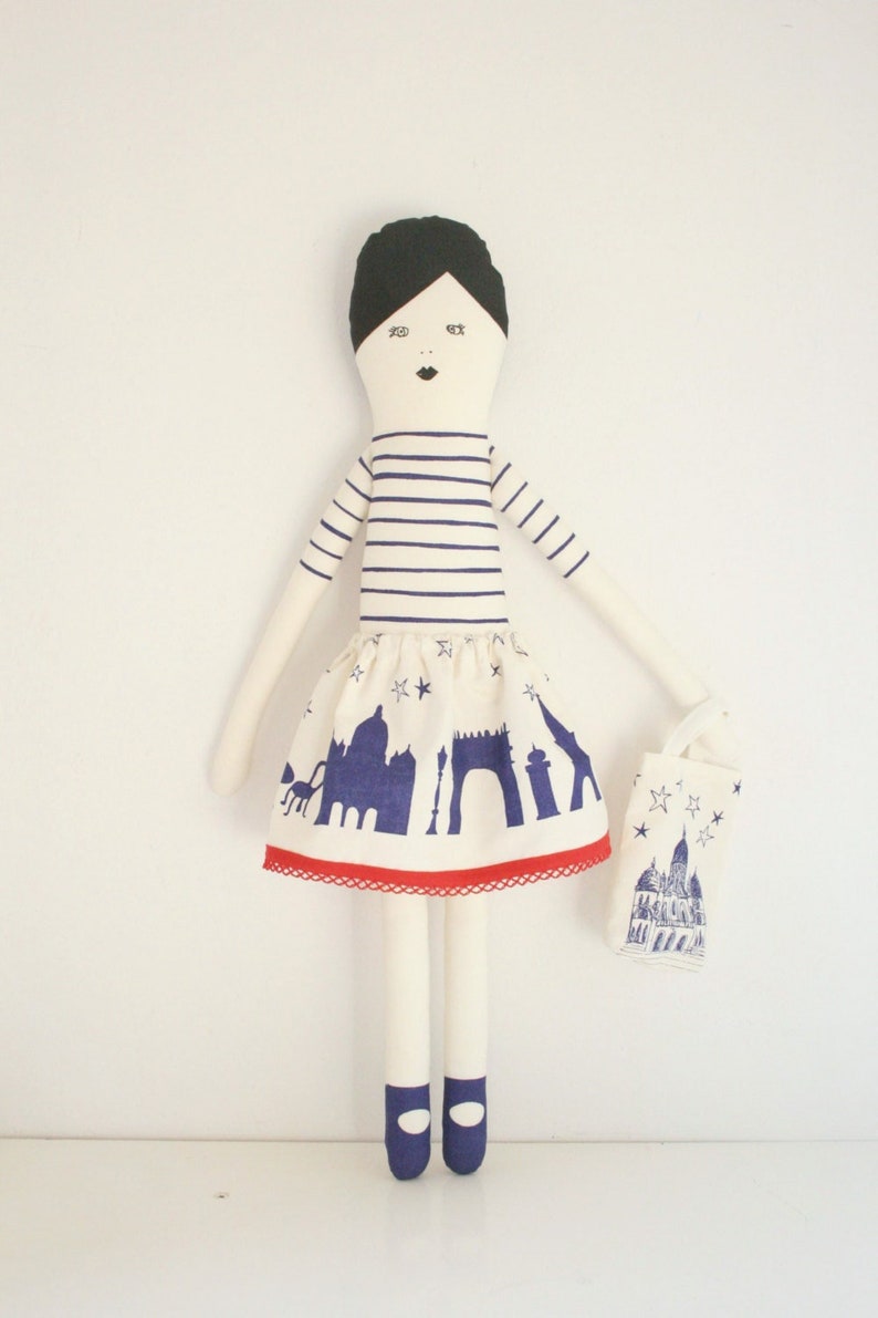I love Paris doll Kit blue image 1