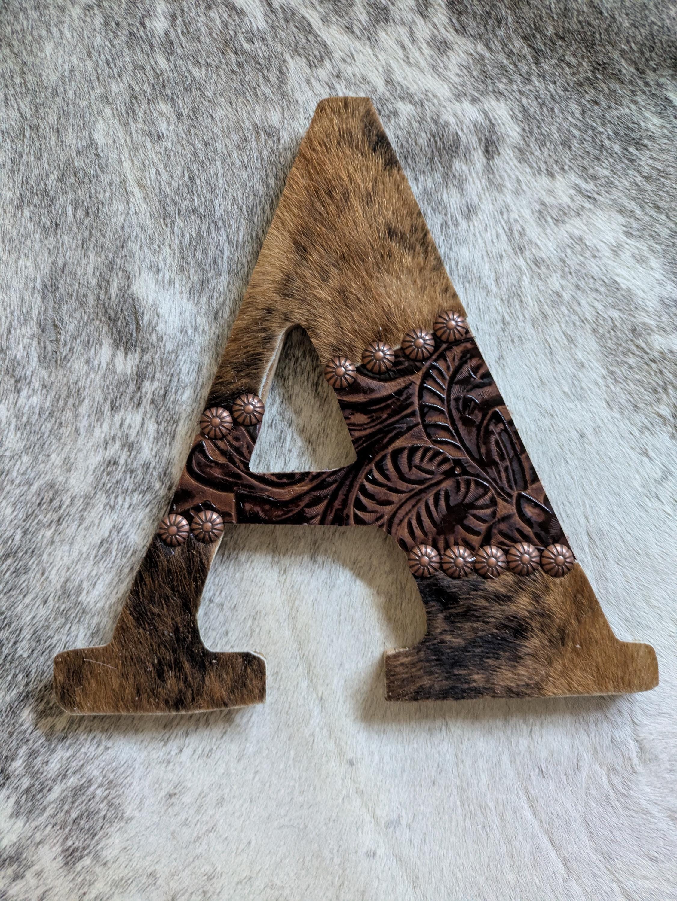 Custom Cowhide Letters - Etsy