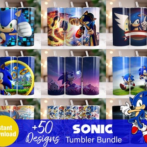 20+ The Hedgehog Tumbler Wrap Bundle,  Instant Download 20oz Tumbler PNG Wraps Design, Digital 20 oz Skinny Tumblers Designs Template