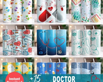 Pacote de 15+ embalagens de copos de vidro, download instantâneo de design de embalagens PNG de copos de vidro de 20 oz, modelo de design de copos finos digitais de 20 oz