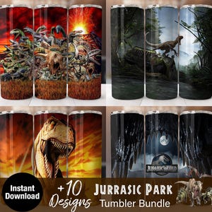 Peut inclure: Un ensemble de 10 designs de gobelets à thème Jurassic Park. Les gobelets présentent des images de dinosaures, une jeep et le logo de Jurassic World. Les gobelets sont parfaits pour les fans de la franchise Jurassic Park.