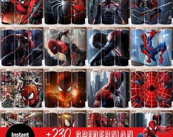 Spiderman Tumbler Wrap Bundle, 20oz Skinny Tumbler PNG (Digital Download)