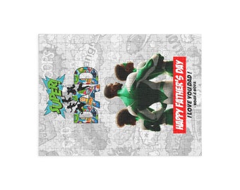 Personalized Super Dad Puzzle | Father's Day Gift with Matching Box
