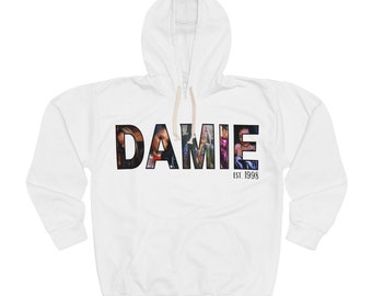 Benutzerdefinierte Name & Bild Pullover Hoodie | Zusammengebaut in den USA | Trendy personalisiertes Kleid