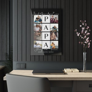 Personalized Father&#39;s Day Acrylic Prints Gift | Personalized Acrylic Prints | Personalized Gift For Grandpa | Custom Gifts For Grandfather