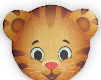 Daniel Tiger Pillow | Daniel Tiger Head Shaped Pillows | Daniel Tiger Birthday Gift | Daniel Tiger Balloon Pillow | Character Pillows