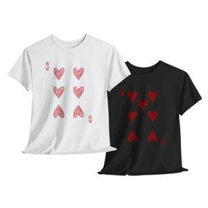 Camiseta de pareja de 67 naipes, diseño de pareja a juego, San Valentín