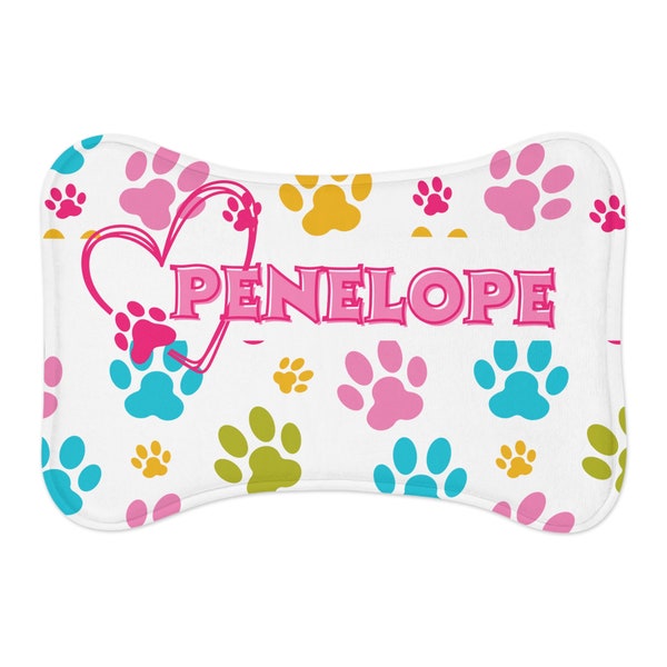 Personalized Dog Feeding Mat Waterproof Etsy