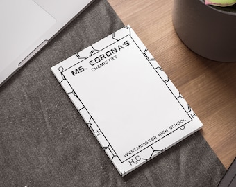 Personalized Science Sticky Notes, Chemistry Notepad: Custom Molecule Design Post-it® Notes