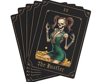 Baraja de póker de Halloween El Buscavidas / Tarot de calaveras y esqueletos