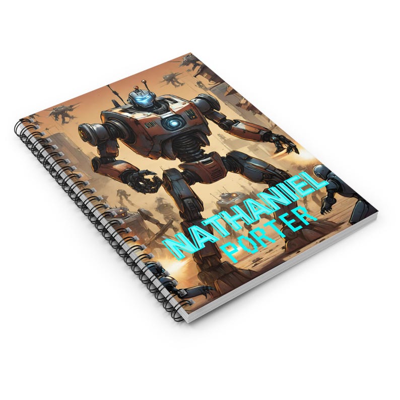 Robot Notebook Robot Notebook: Custom Superhero Design, Back to School - Etsy