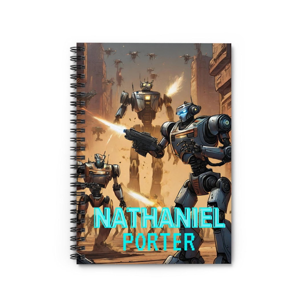 Custom Robot Notebook: Superhero Boys School Journal - Etsy