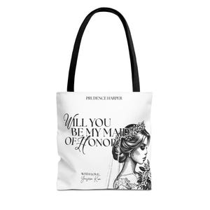 Maid of Honor Proposal Tote Bag: Bridal Party Gift
