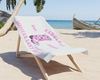 Telo da spiaggia Mr & Mrs: bomboniera per l'addio al nubilato dell'ultimo rodeo