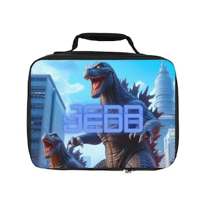 Godzilla Lunchbox | Lunchbox Boy | Toddler Lunchbox | Customizable Lunchbox | Lunchbox for Kids | Monogram Lunchbox | Cool Lunchbox