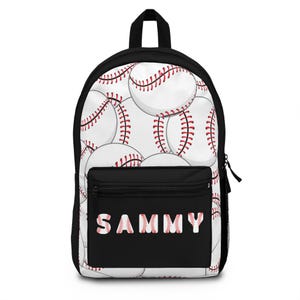 Baseball Backpack for Boys, Baseball Bookbag with Name, Custom Sports Backpack for Little Boys, Ultralight Backpack, Toddler Backpack, MLB