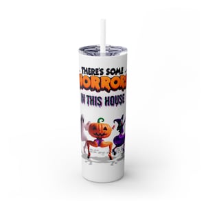 Horrors Tumbler, Halloween Tumbler, Funny Halloween Tumbler, Halloween Girly Tumbler, Girl Halloween Tumbler, Nurse Halloween Tumbler