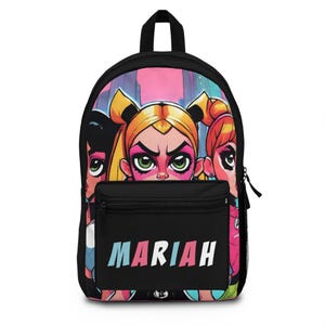 Personalized Superhero Backpack | Custom Name Hero Bookbag | Back to School Bookbag for Girls | Girls Backpack | Superhero Name Backpack